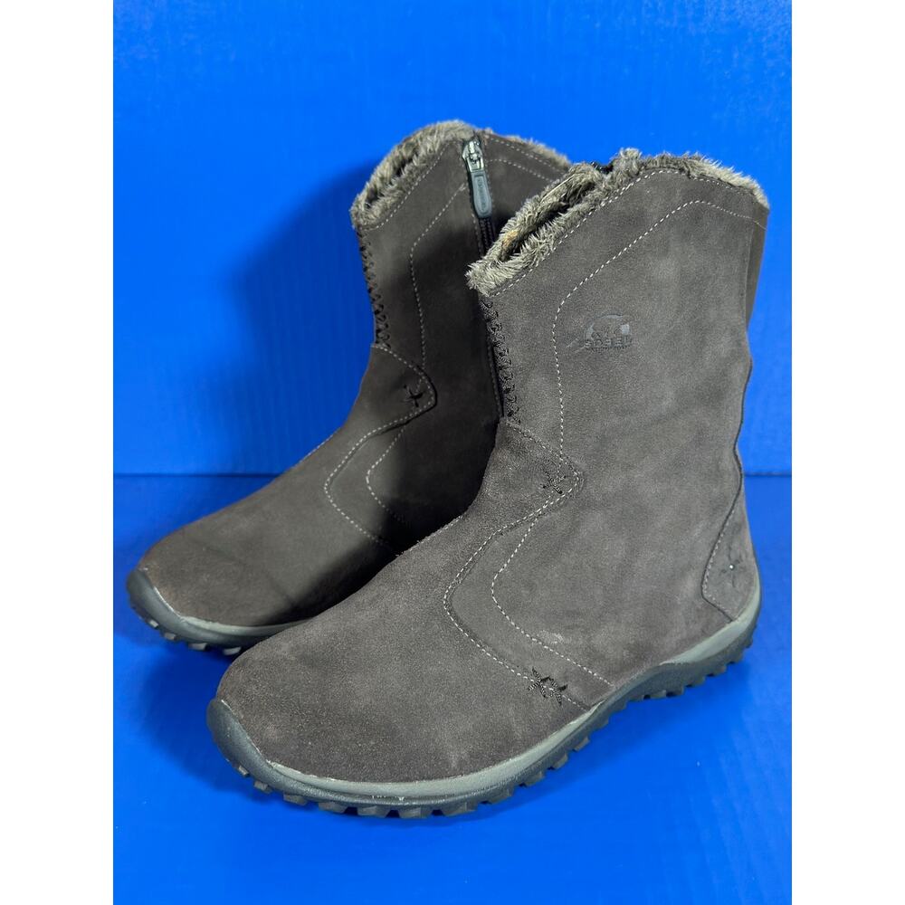 Sorel Womens Maribel Waterproof Nubuck Winter Boot in Grey‎ 8